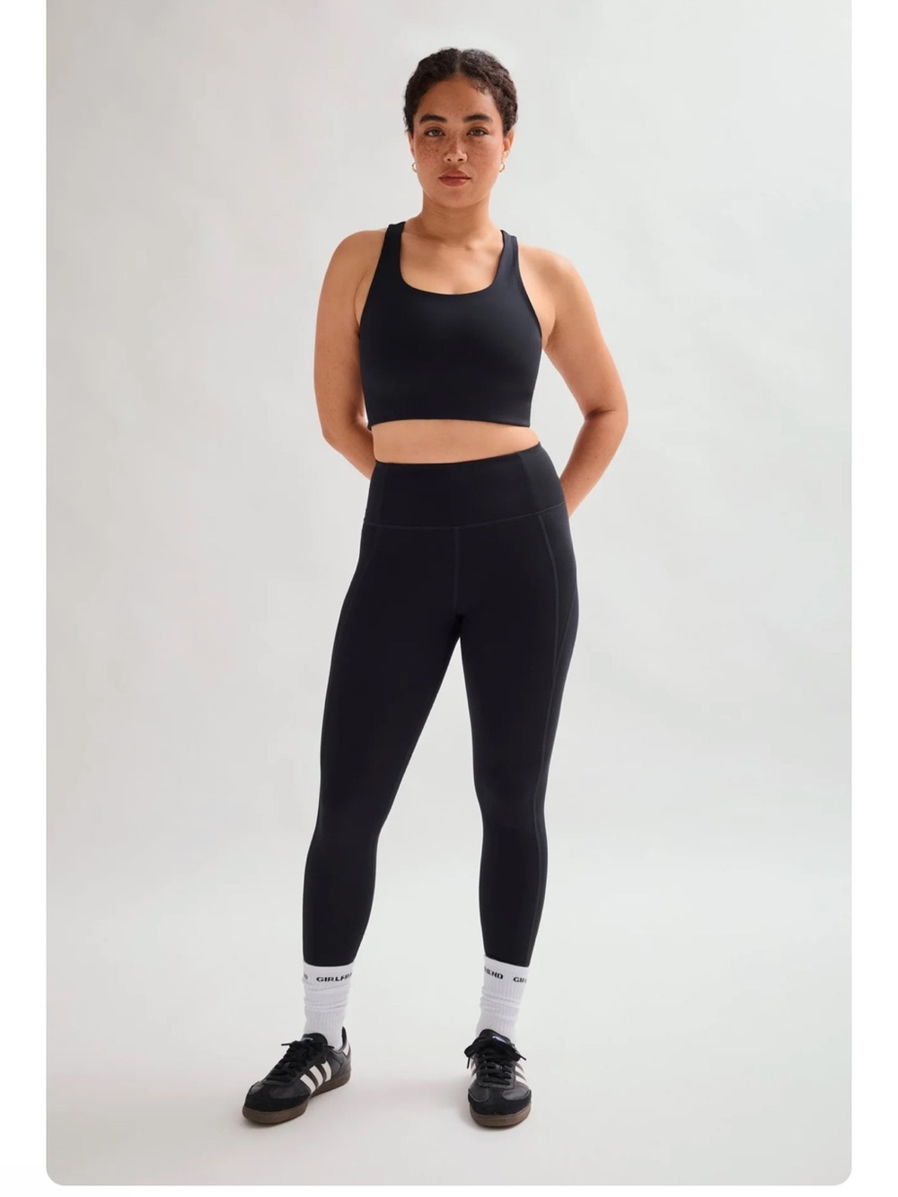 girlfriend collective size M set - high rise leggings and top